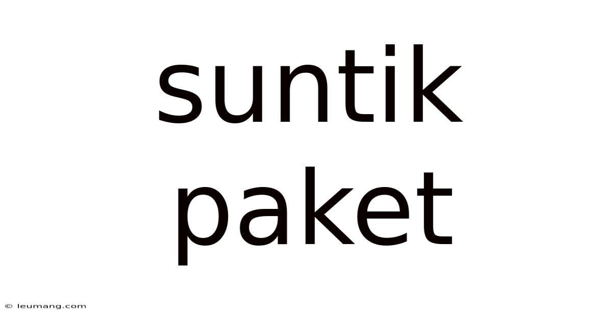 Suntik Paket